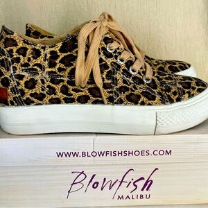 Blowfish Brown and White Sneakers with Stylish Design
